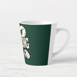 Latte Taza de café divertida de ojos retro "TE ESTOY VIG