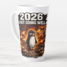 Taza de café divertida de pingüino 2026 No Va Bien