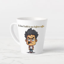 Taza de café divertida: no me hables antes del caf