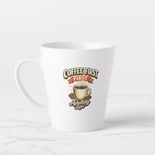 Latte Taza De Café Divertida Para Adultos