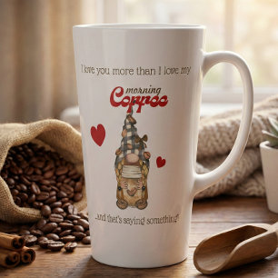 Latte Taza de café divertida – Regalo de gnomo de café p
