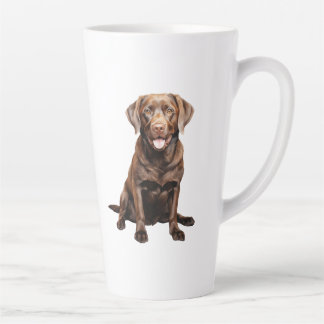 Latte Taza de café Labrador de chocolate