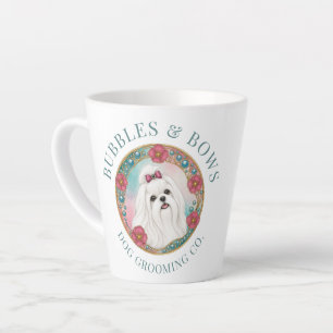Latte Taza de café para el aseo de perros malteses