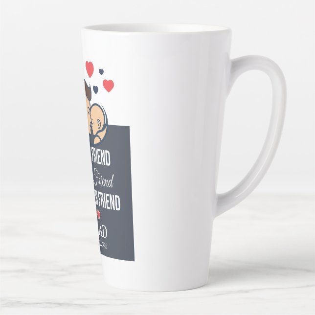 Latte Taza de café para papá personalizada (Derecha)