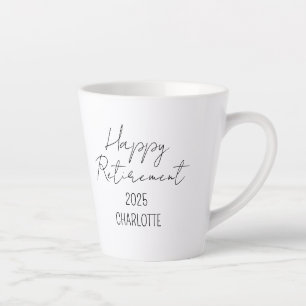 Latte Taza de café personalizada para la jubilación, Fel