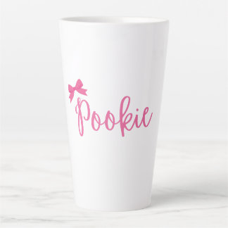 Latte Taza de café rosa linda "Pookie"