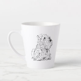Latte Taza de café Schnauzer miniatura, amante de los pe