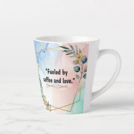 Latte taza de café y amor