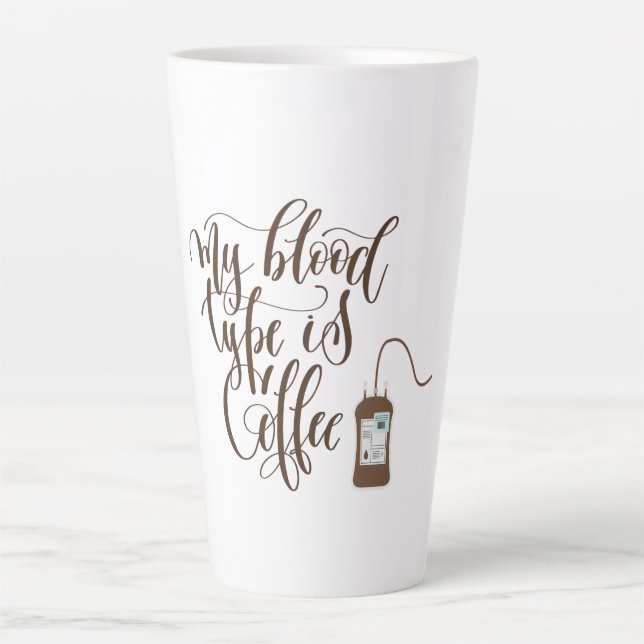 Latte Taza de humor de café con leche (Anverso)
