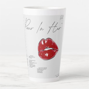 Latte Taza Estilosa con Impresión   Taza de Café para Ho