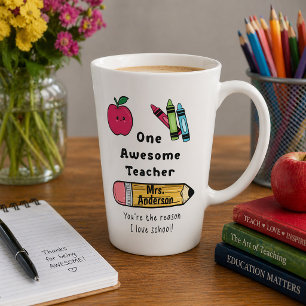 Latte Una Taza de Café Genial para un Profesor Increíble