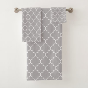 Latticework gris, quatrefoil, tazas marroquíes