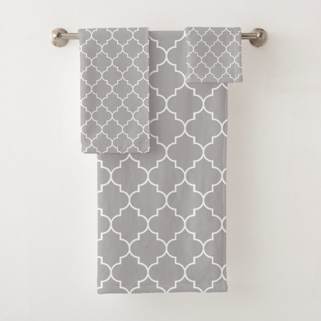 Latticework gris, quatrefoil, tazas marroquíes (In situ)