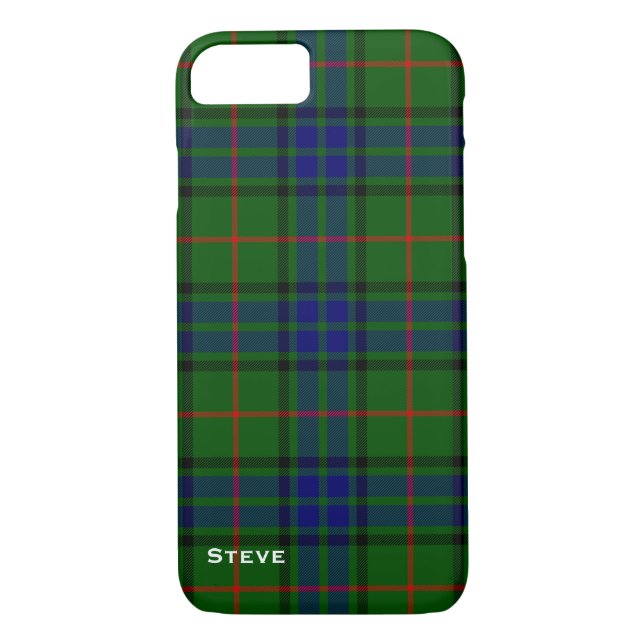 Lauder Clan Tartan Plaid iPhone 7 Funda (Reverso)