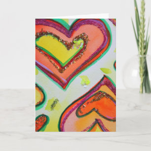 Lauder tarjetas de felicitación de dos corazones o