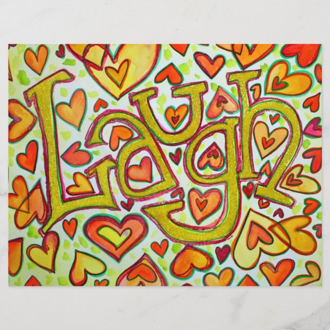 Laugh Word Flyer y Ralph Waldo Emerson Success (Frente)