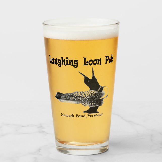 Laughing Loon Pub beer glass (Anverso (lleno))