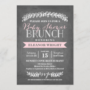 Laurel Brunch   Invitación de Baby Shower