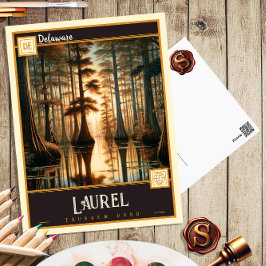 Laurel, Delaware | Tarjeta Postal Antigua