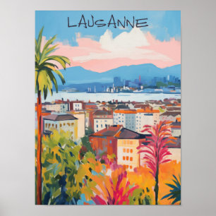 Lausana Suiza Viajes Ciudad Arte Estético