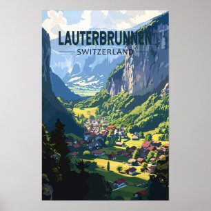 Lauterbrunnen Suiza Viajes Arte Vintage