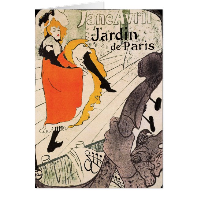 Lautrec: Jane Avril, Jardin de Paris (Frente)