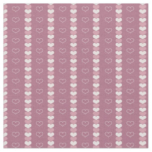Láv a Quilt (corazones malvas) Algodón (56") Tela