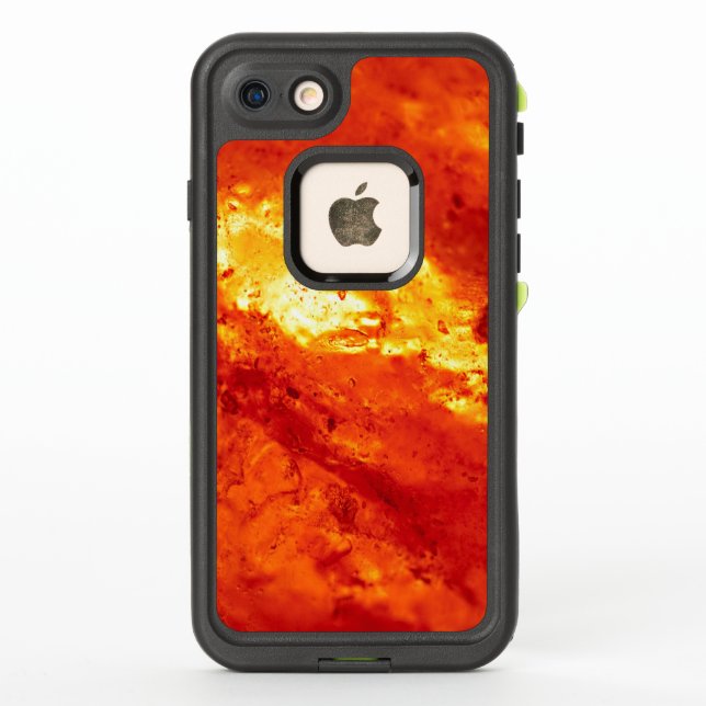 Lava caliente roja y blanca (Reverso)