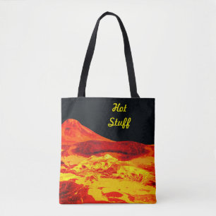 Lava de cosas calientes en la bolsa de toques