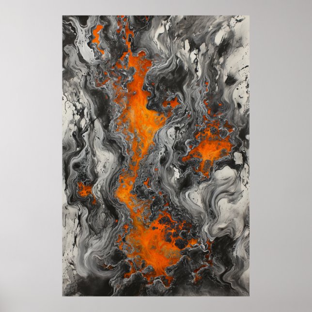 Lava de moho psicodélico sobre arte abstracto de g (Frente)