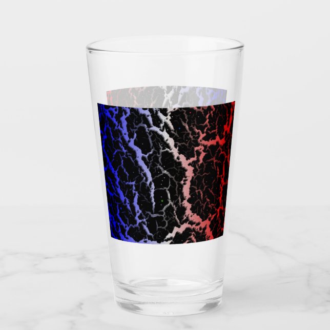 Lava Espacial Agrietada - Azul/Blanco/Rojo (Anverso)
