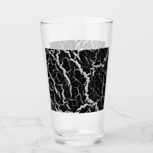 Lava espacial agrietada - Blanco/Plata (Anverso)