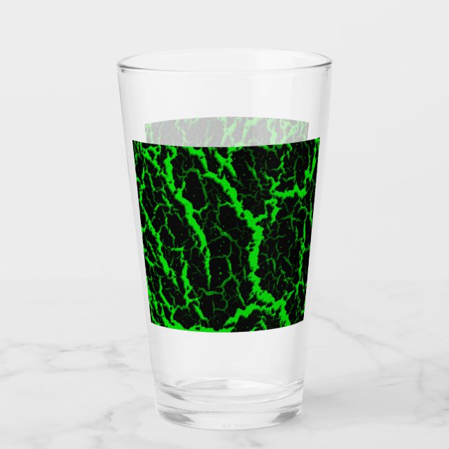 Lava Espacial Agrietada - Verde (Anverso)