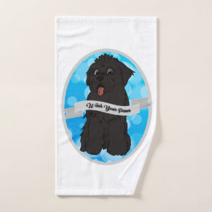 Lava tus patas newfoundland negro baba