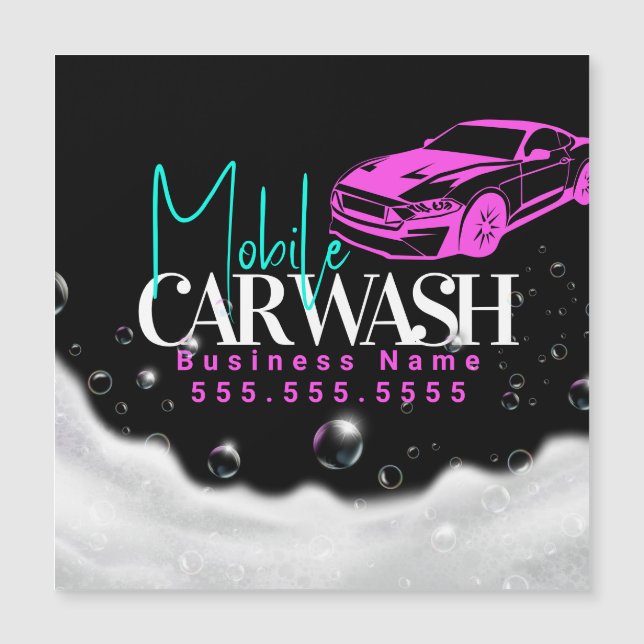 Lavado de Auto Detallado Móvil (Anverso)