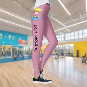 Lavado de coche cerdo leggings