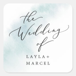 Lavado de color de agua | Sellos para sobres Bodas