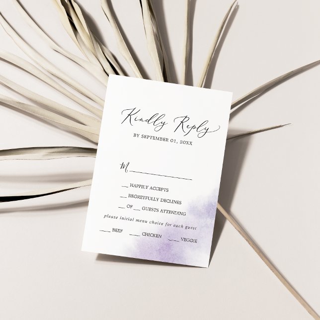 Lavado de color de agua | Tarjeta RSVP de selecció (Subido por el creador)