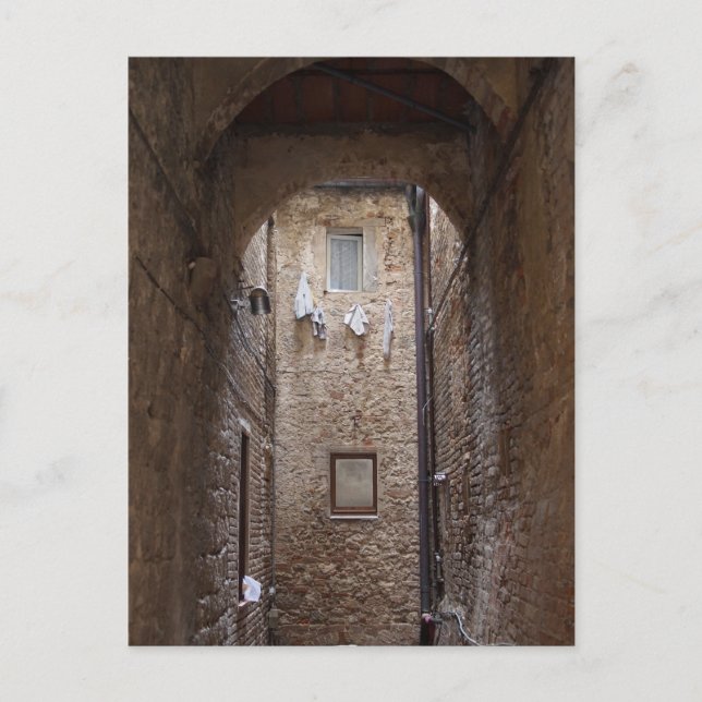 Lavado de secado en la postal toscana (Anverso)