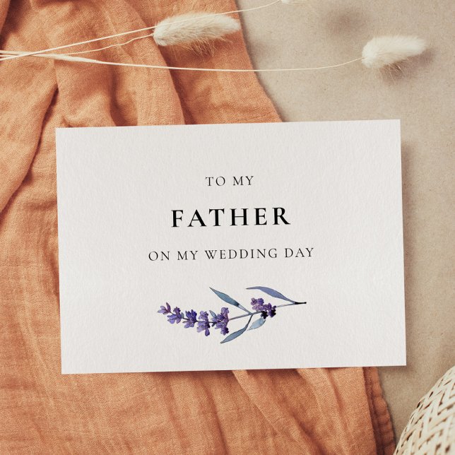 Lavanda A Mi Padre En Mi Tarjeta De Día De Boda (Subido por el creador)
