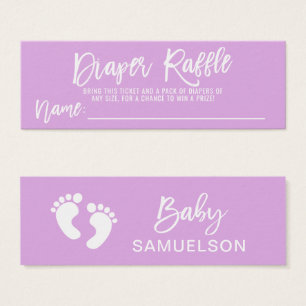 LAVANDA Baby Shower del boleto de la RIFA del