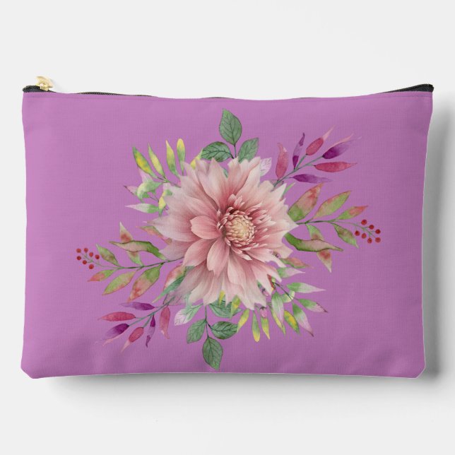 Lavanda bonito y bolsa estética floral rosa (Anverso)