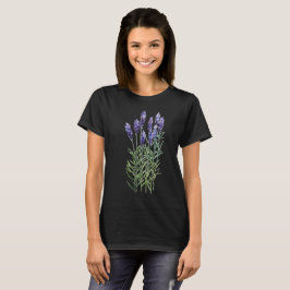 Lavanda, camiseta pintada con acuarela