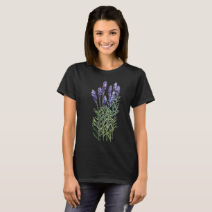 Lavanda, camiseta pintada con acuarela