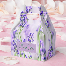 Lavanda Campos Boda Caja de Favor Gable