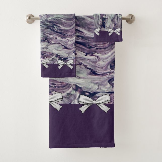 Lavanda con juego de toallas y arcos personalizado (In situ)