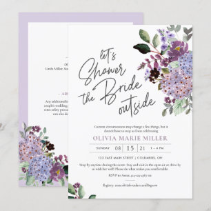 Lavanda conducida por invitación a la ducha nupcia