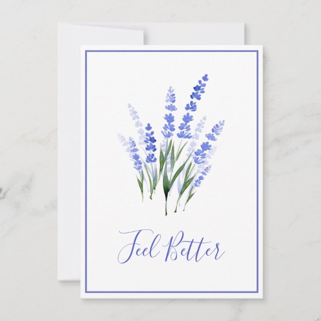 Lavanda de color de agua Bouquet (Anverso)