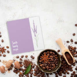 Lavanda de flores blanco pastel Avery Mini Binder