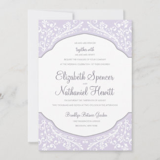Lavanda de la invitación a la boda marroquí